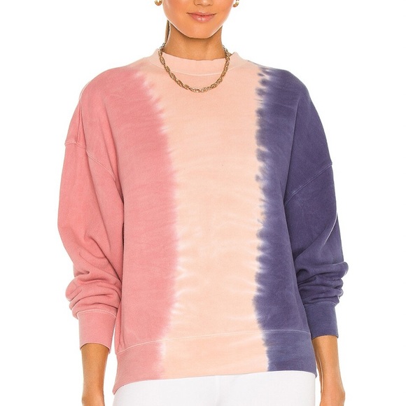 REVOLVE Spiritual Gangster Universe Hailey Crew Pullover in Tri Desert Tie Dye S - Picture 1 of 6